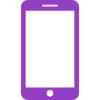 Mobile Phone Icon Purple