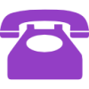 Telephone Icon Purple