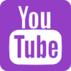 YouTube Logo Icon Purple